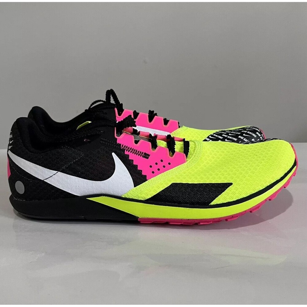 Nike Rival Waffle 6 Cross Country Volt Black PinkWhite New DX7998-700 Men Sz 9.5